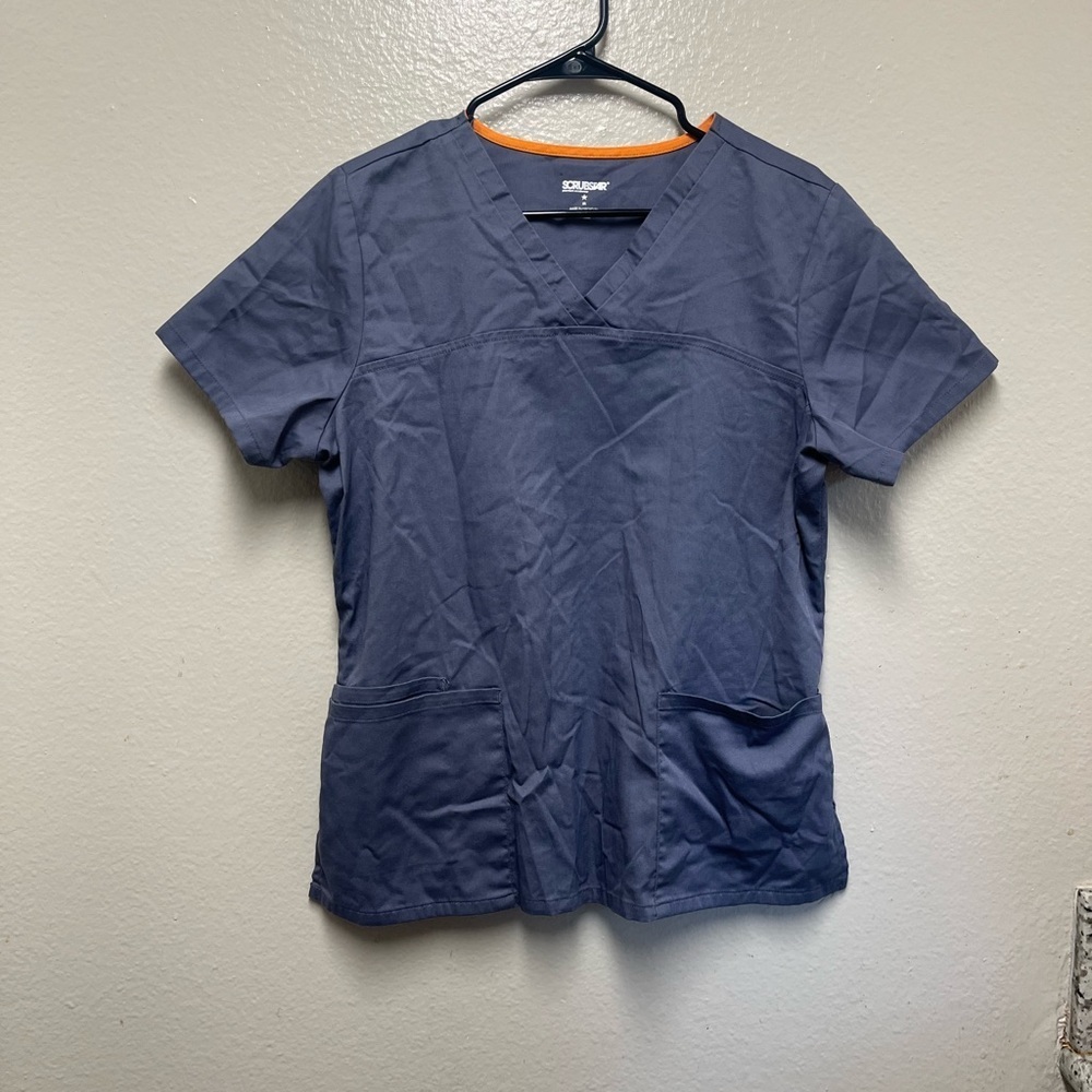 Dark Blue Scrub Top